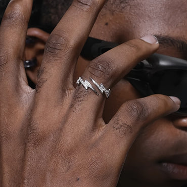 Luxurious Full Shining Lightning Ring