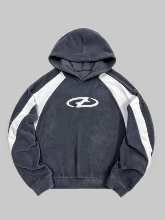 New Men's Autumn Winter Fashion Hooded Plush Embroidered Sweatshirt