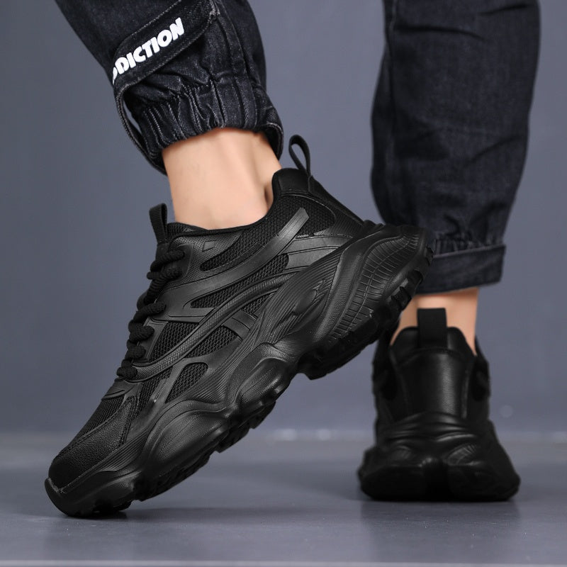 Classic Design of Beige Thick Soled Casual Sports Shoes