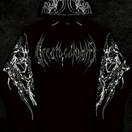 Breathedivinity Men's Printed Hoodie with Kangaroo Pocket