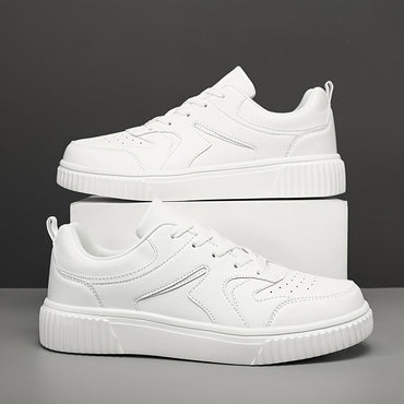 Men's Casual Sneakers, Lace-up Low-top Flat Skate Shoes