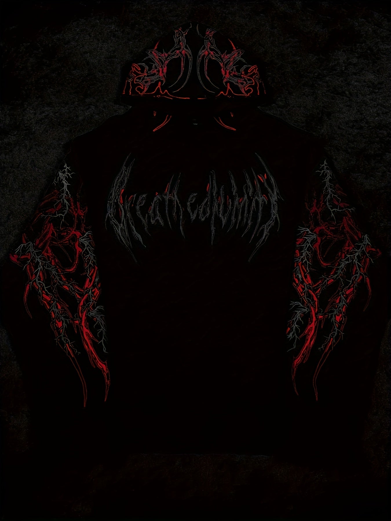 Breathedivinity Men's Printed Hoodie with Kangaroo Pocket