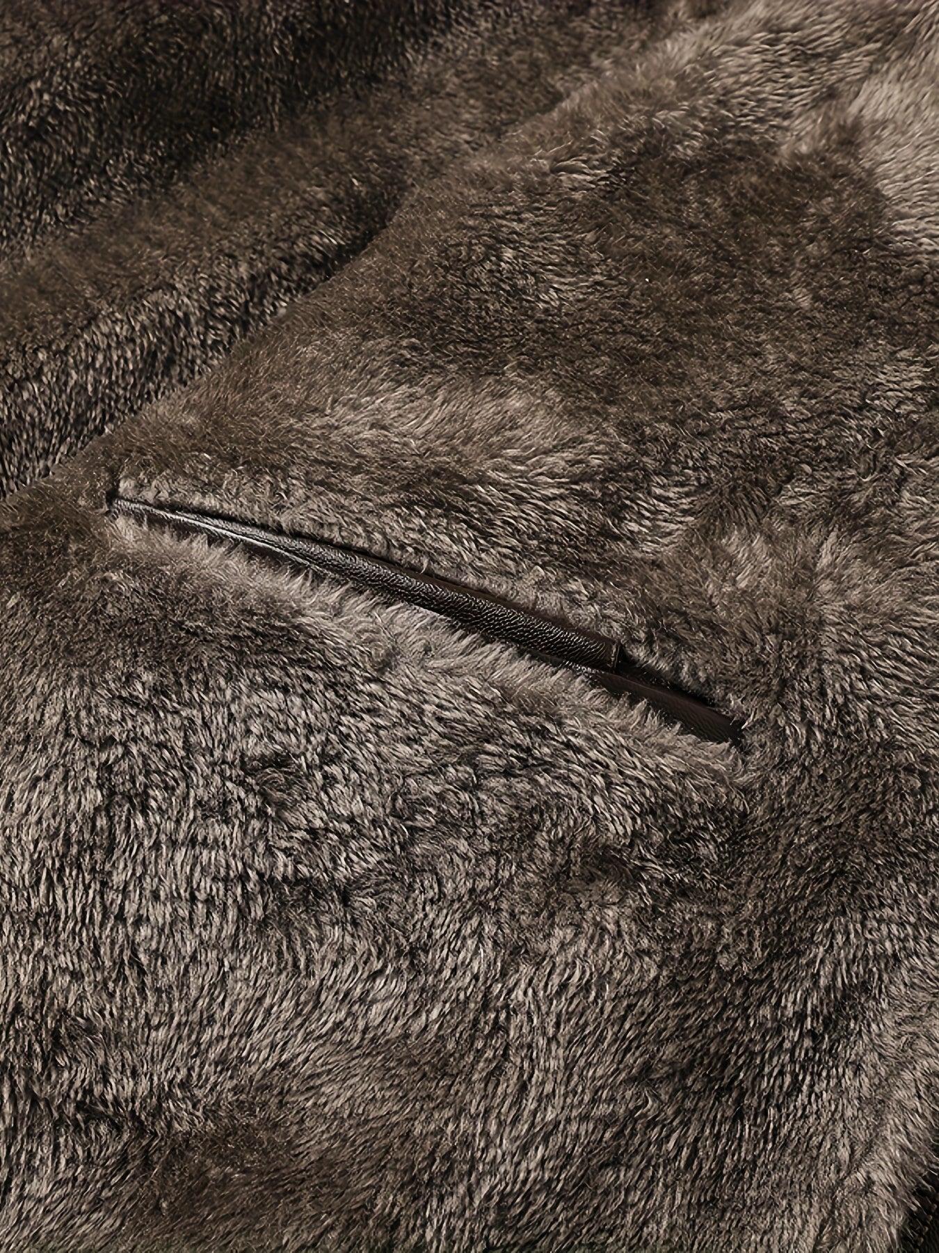 Men'S Faux Leather Jacket with Fleece Lining