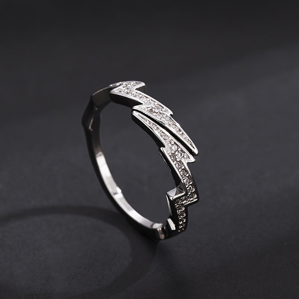Luxurious Full Shining Lightning Ring