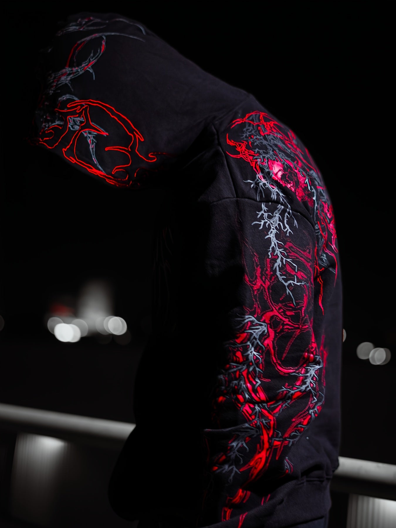Breathedivinity Men's Printed Hoodie with Kangaroo Pocket