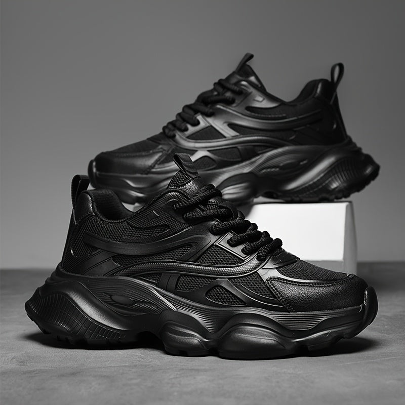 Classic Design of Beige Thick Soled Casual Sports Shoes