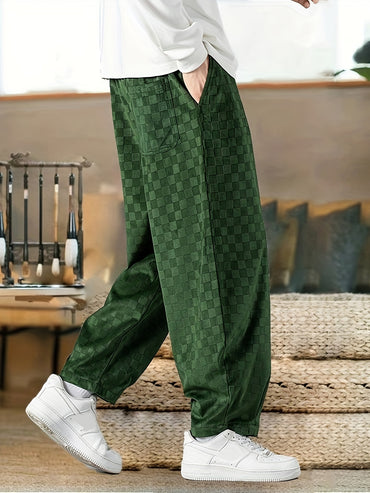 Corduroy Wide-Leg Pants for Spring/Autumn