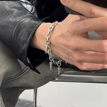 Minimalist  Bracelet, Tapered Punk Hip-Hop Style