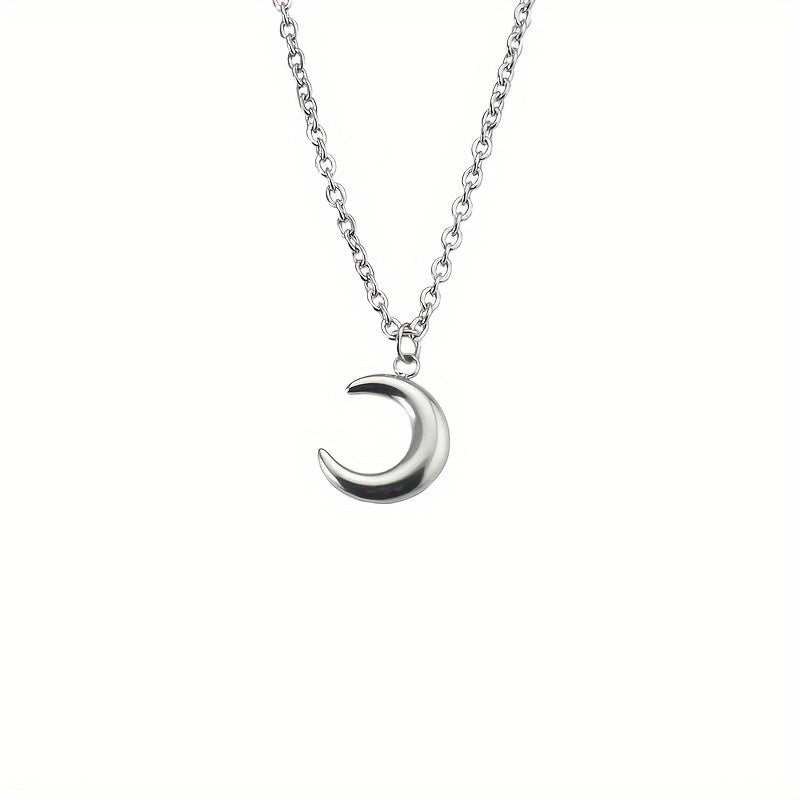 Moon Necklace: Simple, Elegant, Punk, Hip-Hop