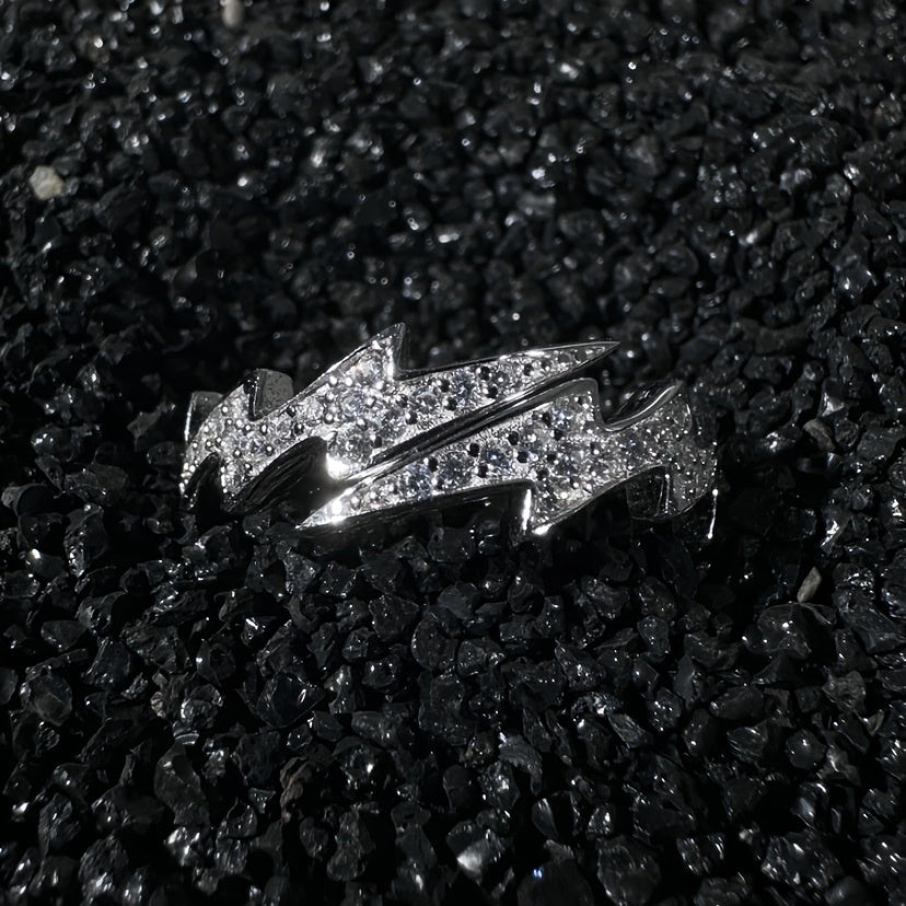 Luxurious Full Shining Lightning Ring