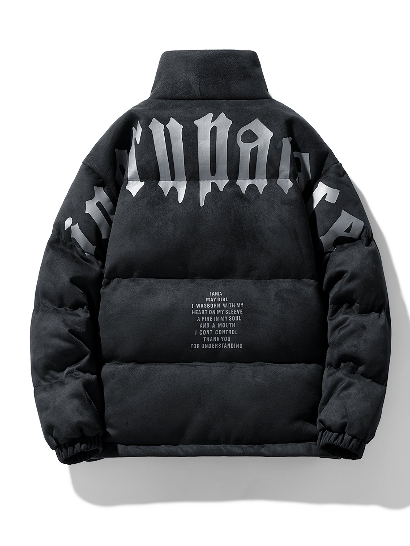 Winter Personality Letter Warm Jacket