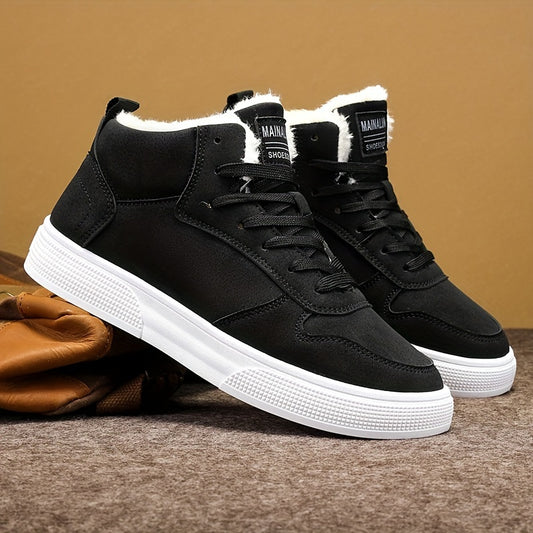 Men's Winter Warm Skateboarding Shoes, Snow Boots