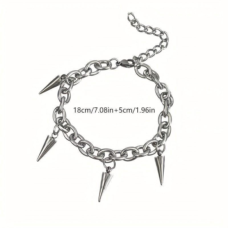 Minimalist  Bracelet, Tapered Punk Hip-Hop Style