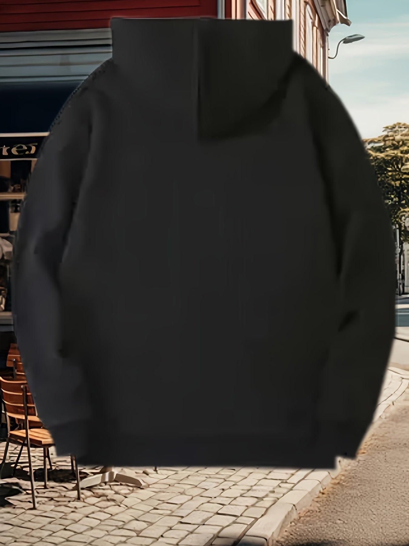 Men'S Spring And Autumn Hoodie Featuring Spider Print Elements