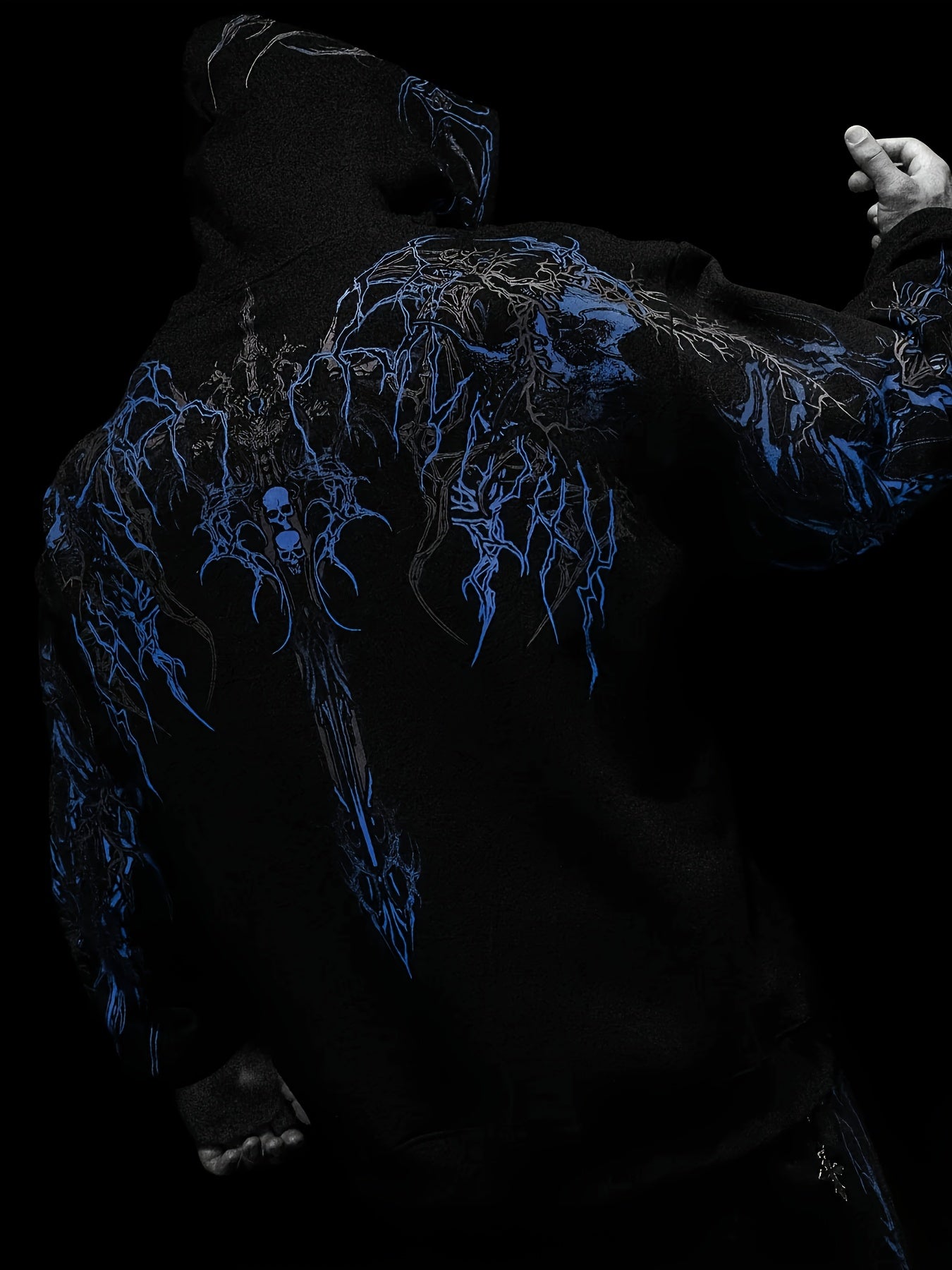 Breathedivinity Men's Printed Hoodie with Kangaroo Pocket