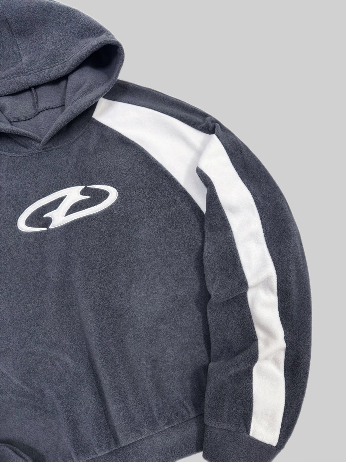 New Men's Autumn Winter Fashion Hooded Plush Embroidered Sweatshirt