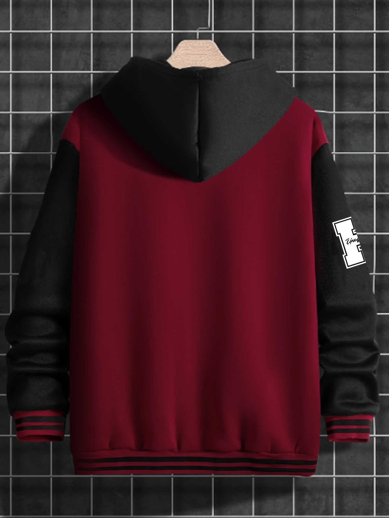 Men's Fashion R-Letter Patchwork Casual Street Style Baseball Jacket - Printed R Letter - Starry OBM