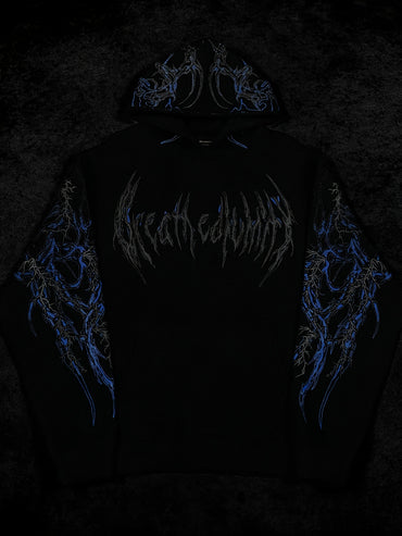 Breathedivinity Men's Printed Hoodie with Kangaroo Pocket