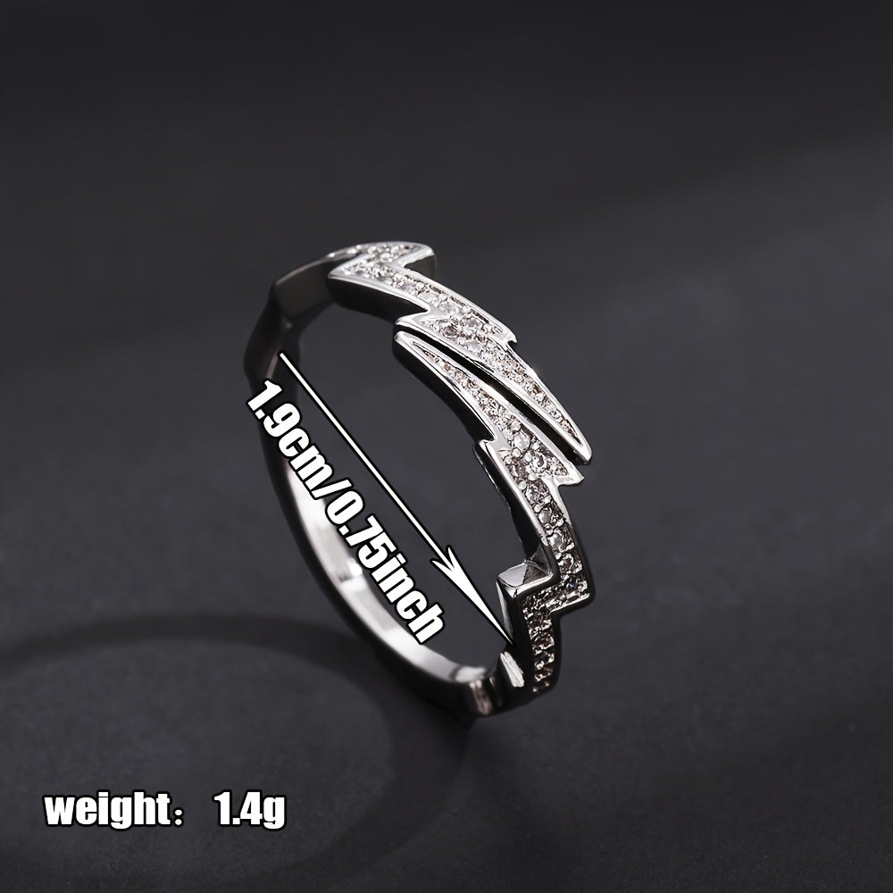 Luxurious Full Shining Lightning Ring