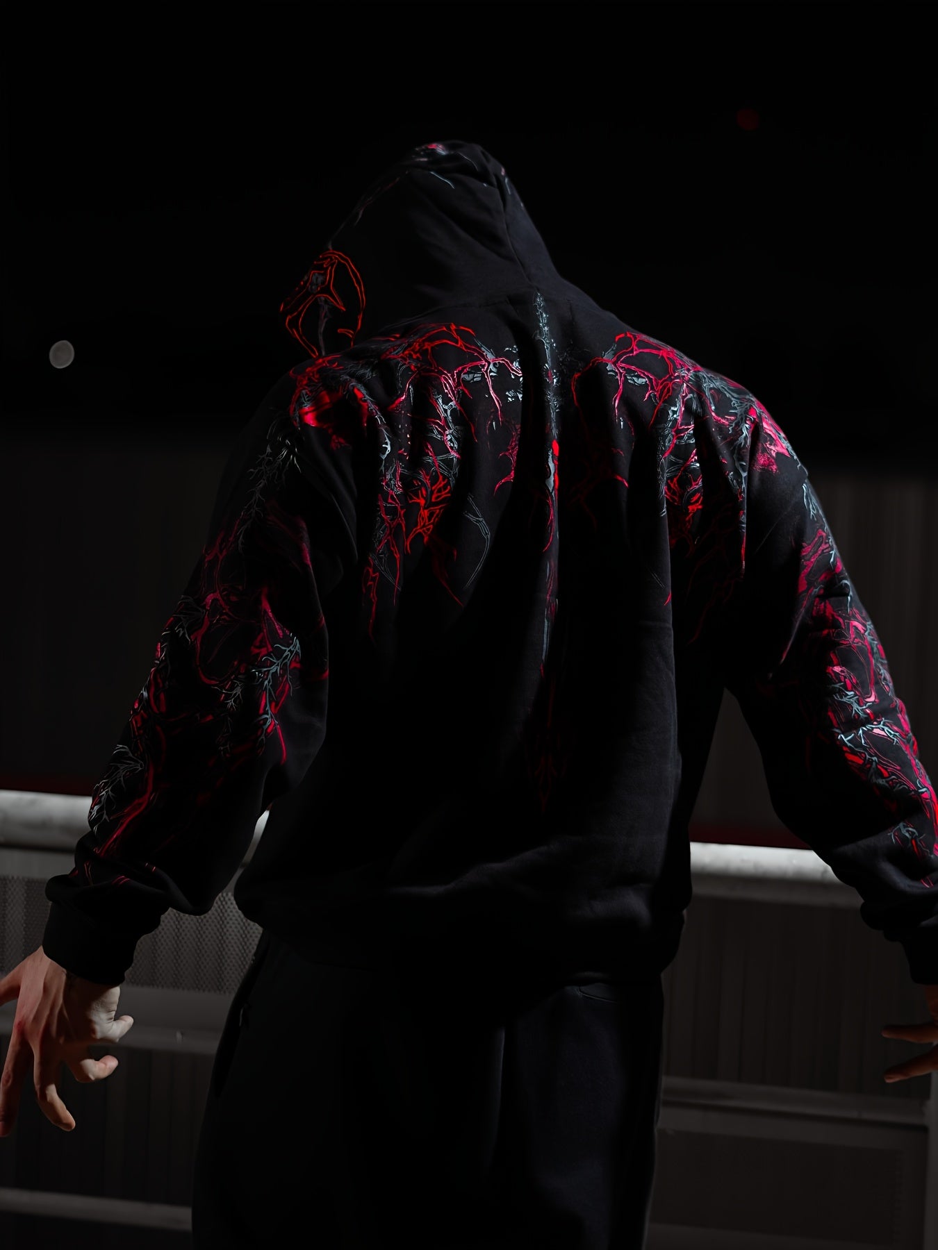 Breathedivinity Men's Printed Hoodie with Kangaroo Pocket